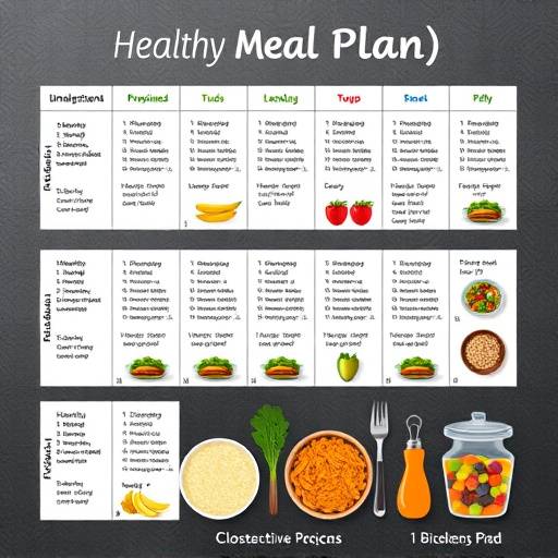 A visual representation of a healthy meal plan