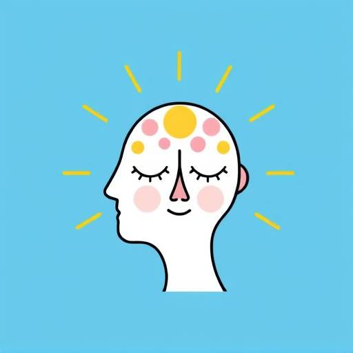 Illustration of a balanced mind with positive thoughts